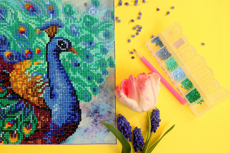 Featured Image for Blog Post: The process of creating a diamond painting and the materials used at Made with Diamonds